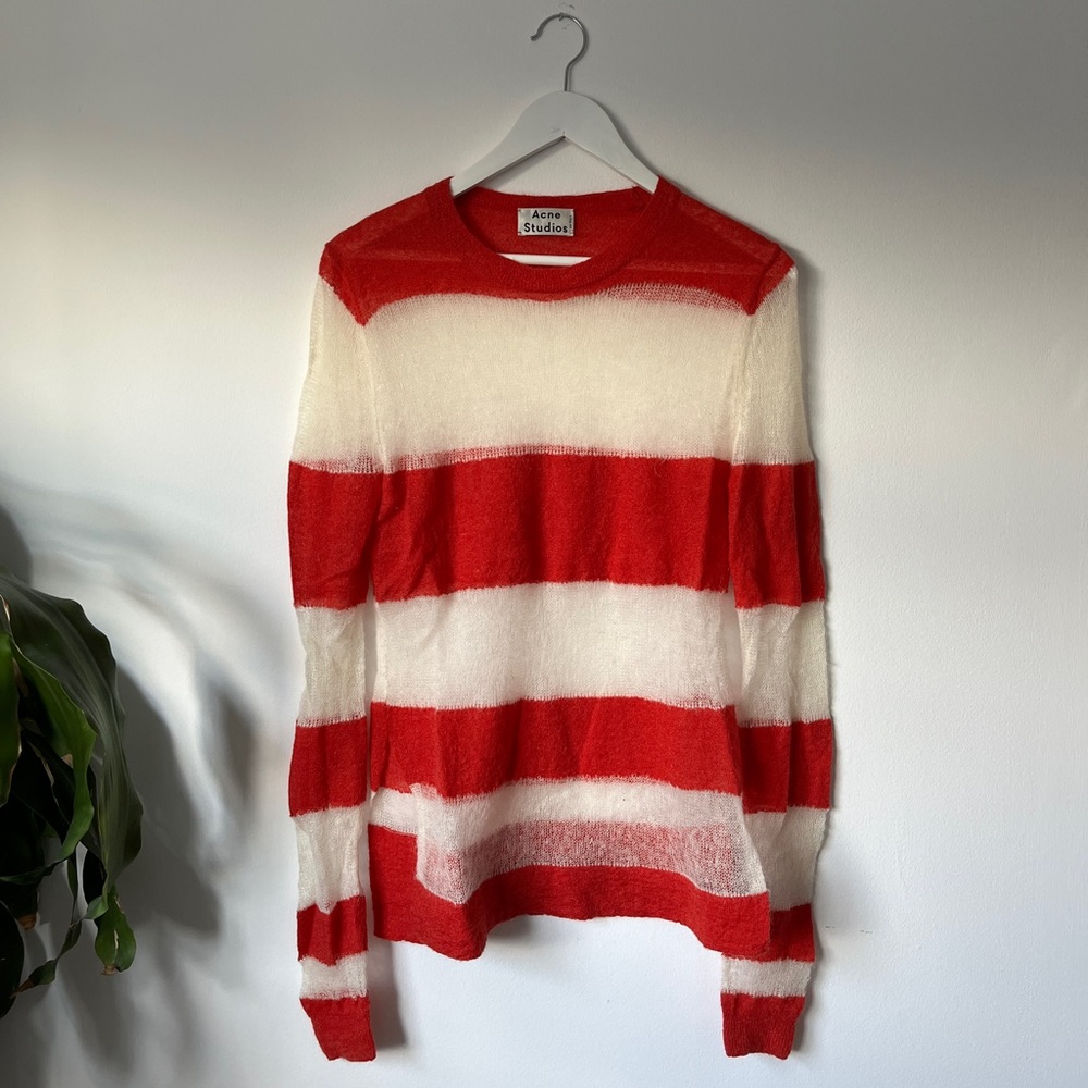 Acne Octave Striped Mohair Sweater